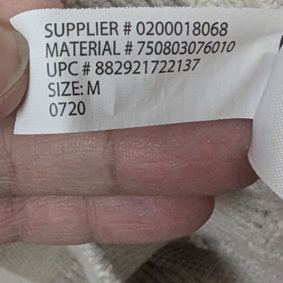 Chaps medium crewneck sweater in cream - Picture 8 of 10